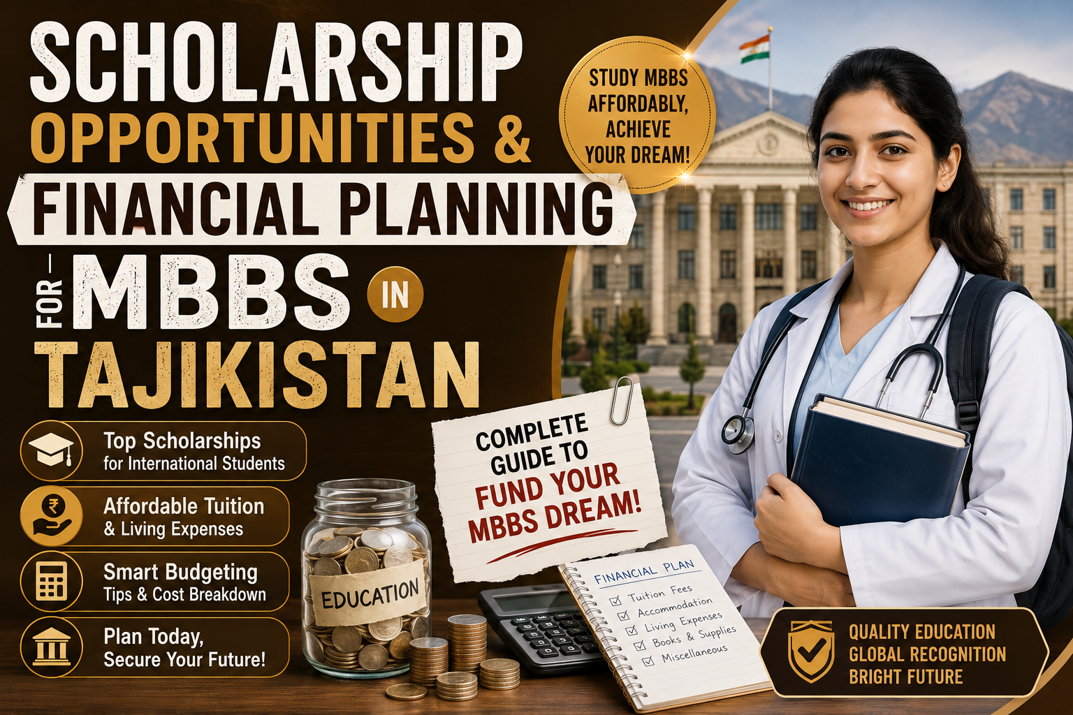Scholarship Opportunities & Financial Planning for MBBS in Tajikistan