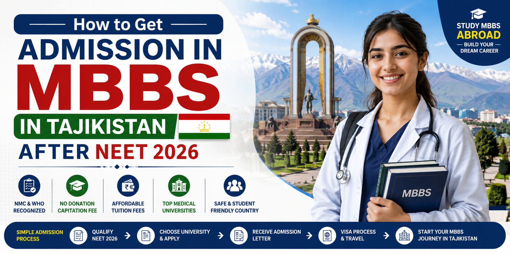 How to Get Admission in MBBS in Tajikistan After NEET 2026