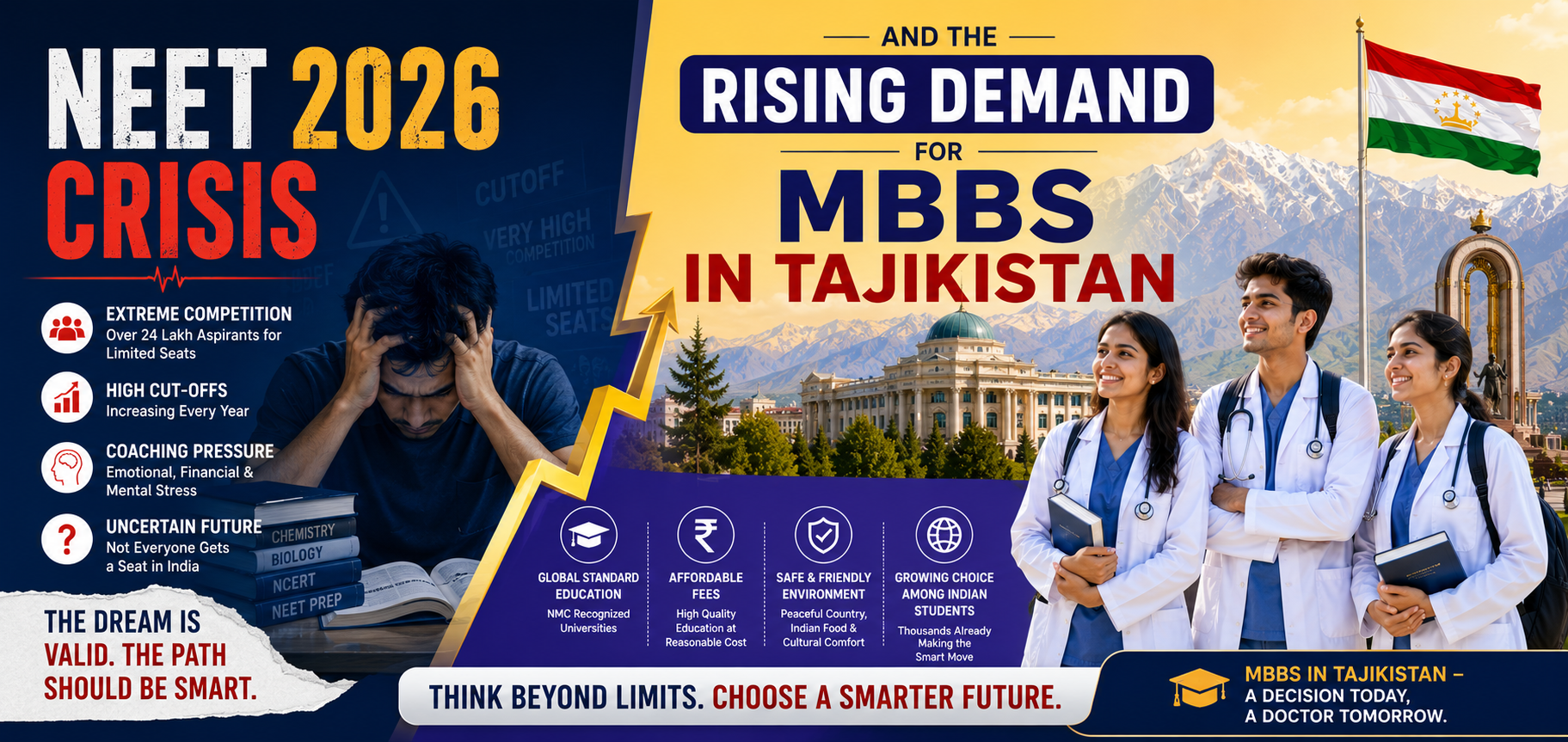 NEET 2026 Crisis and the Rising Demand for MBBS in Tajikistan