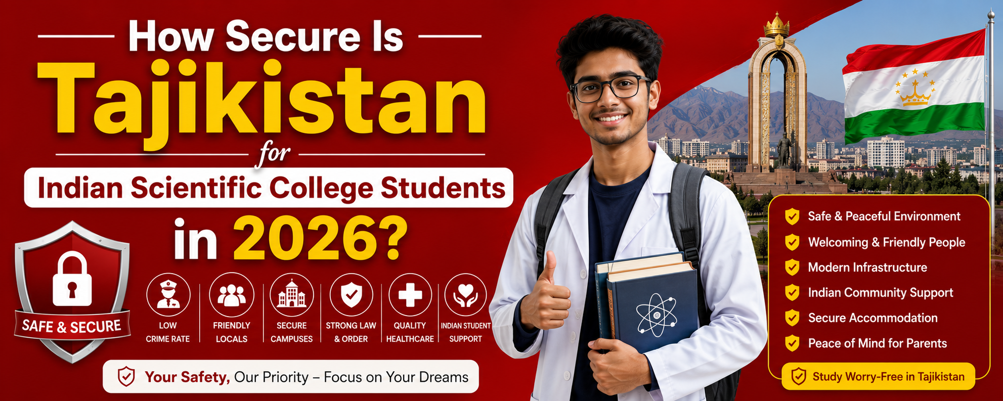How Secure Is Tajikistan for Indian Scientific College Students in 2026?