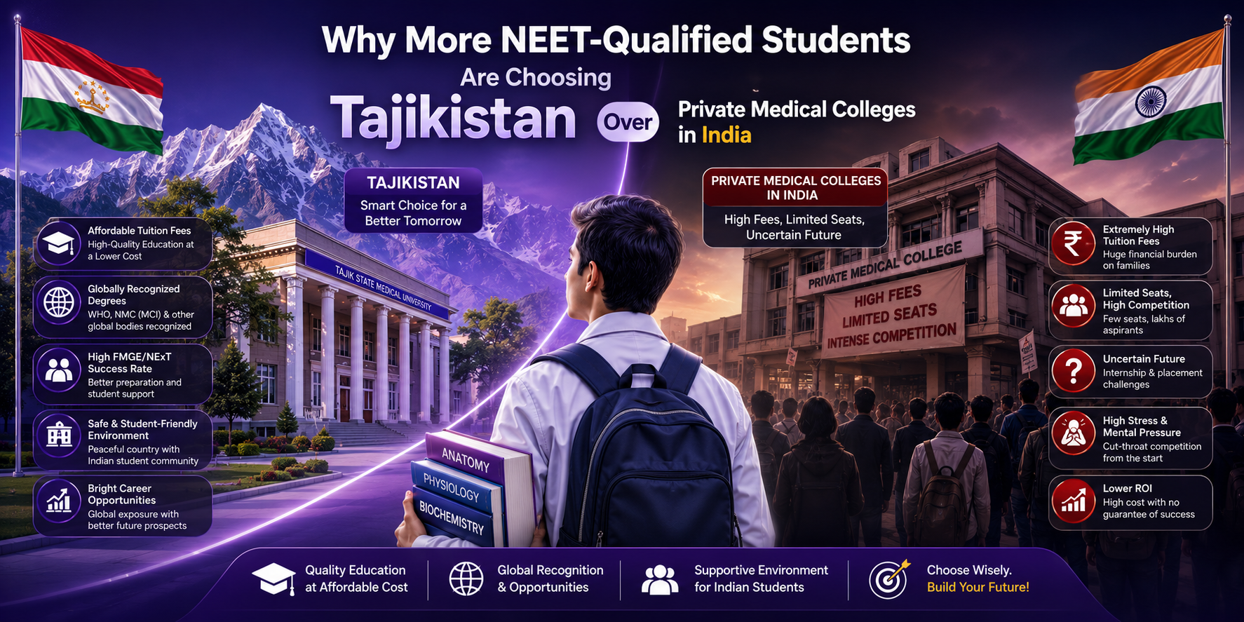 Why More NEET-Qualified Students Are Choosing Tajikistan Over Private Medical Colleges in India