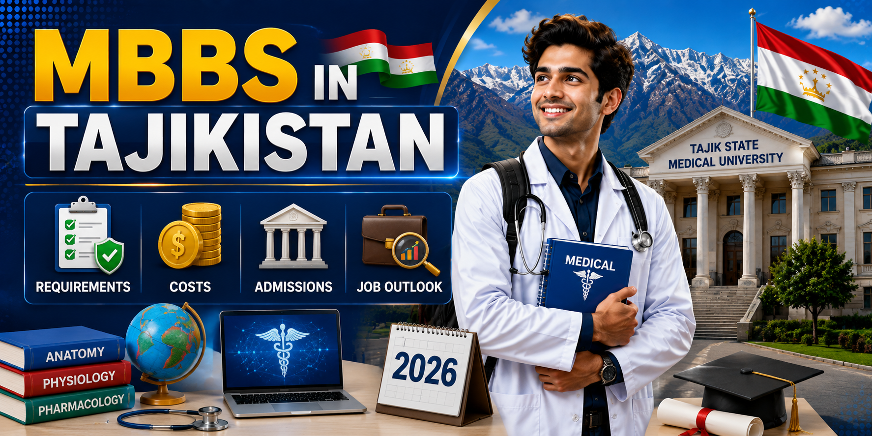Everything You Need to Know About MBBS in Tajikistan: Requirements, Costs, Admission Process, and Career Opportunities