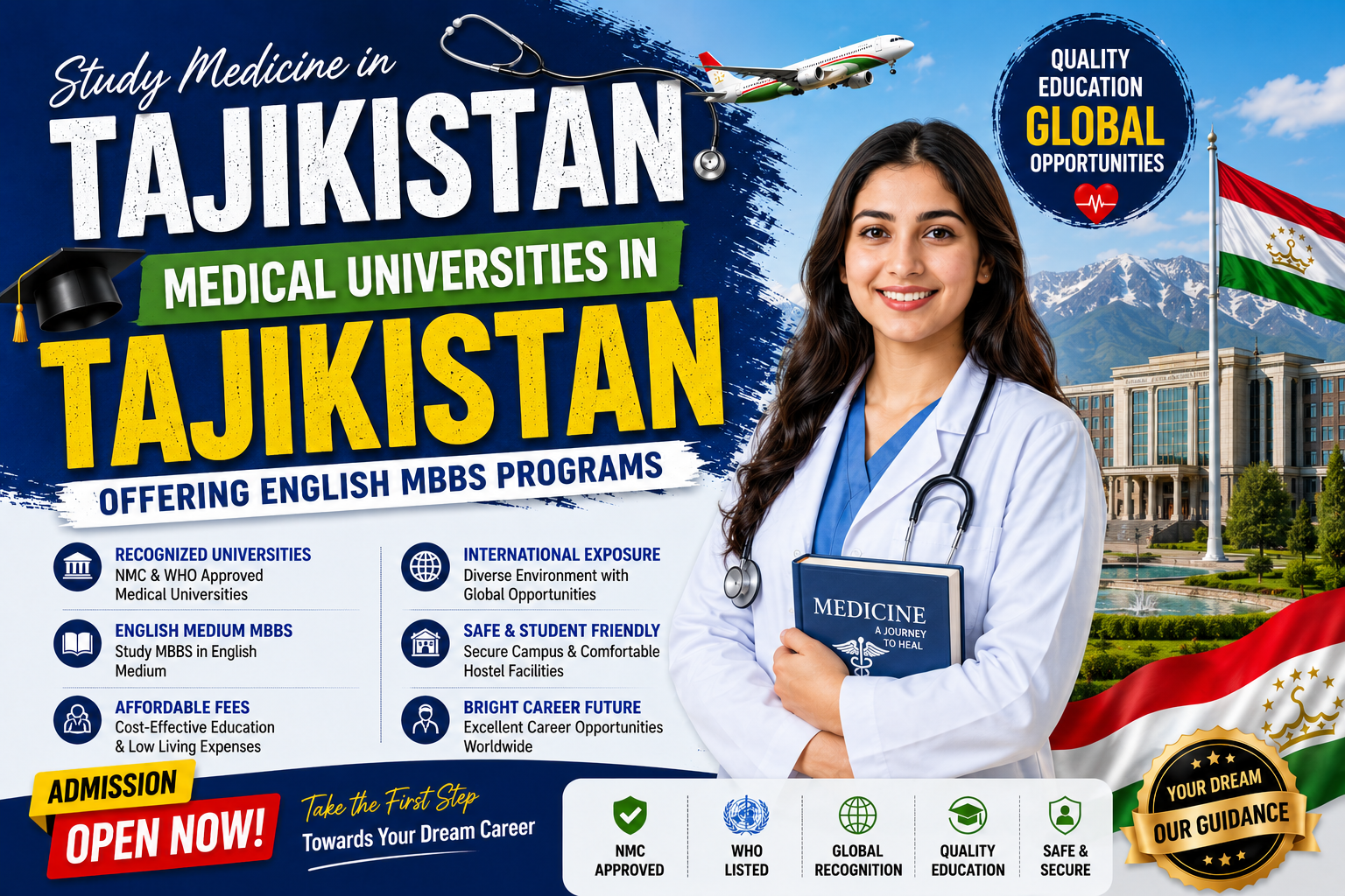 Medical Universities in Tajikistan Offering English MBBS Programs