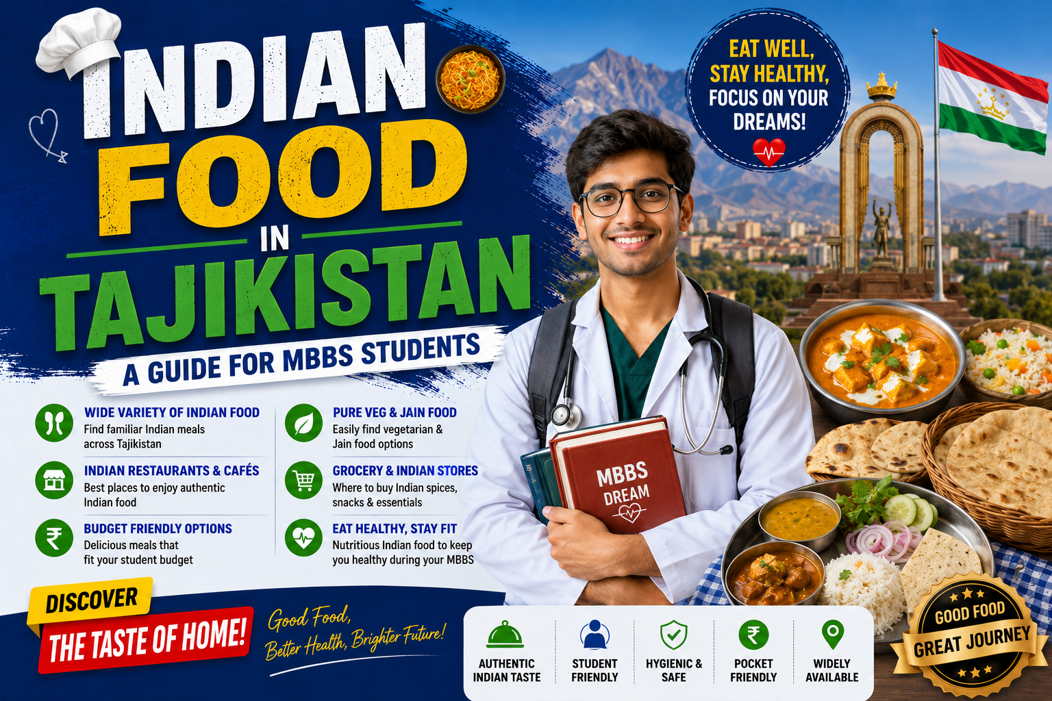 Indian Food in Tajikistan: A Guide for MBBS Students