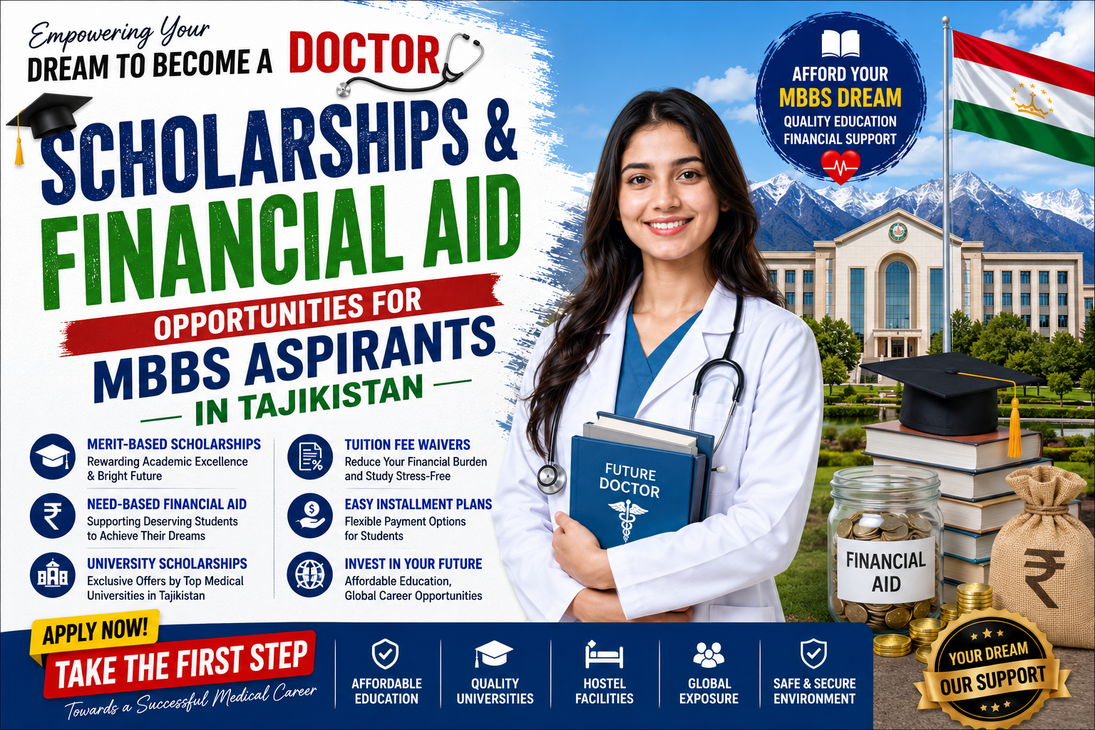 Scholarships and Financial Aid Opportunities for MBBS Aspirants in Tajikistan