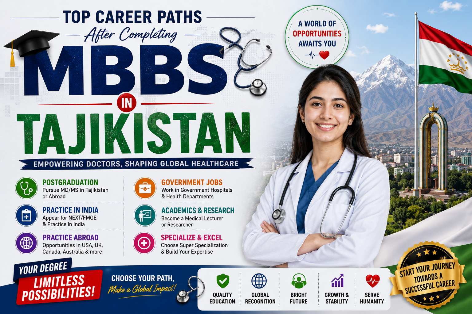 Top Career Paths After Completing MBBS in Tajikistan