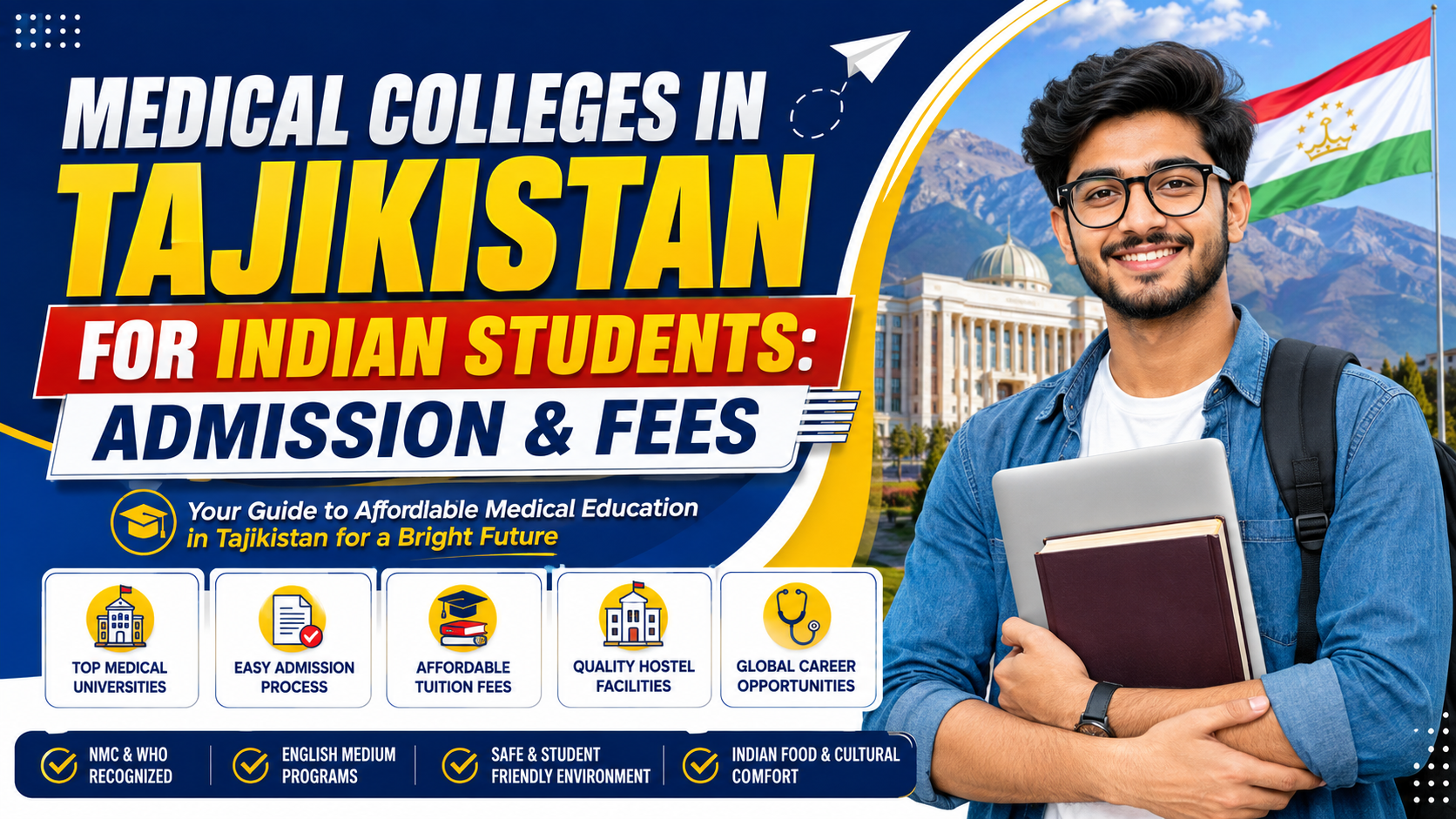 Medical Colleges in Tajikistan for Indian Students: Admission & Fees
