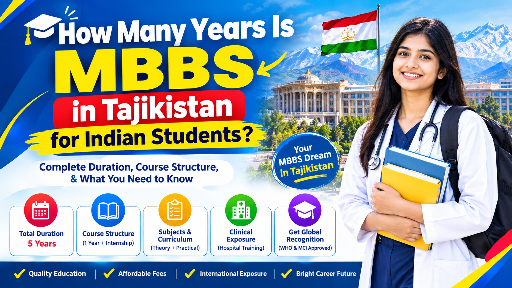 How Many Years Is MBBS in Tajikistan for Indian Students?