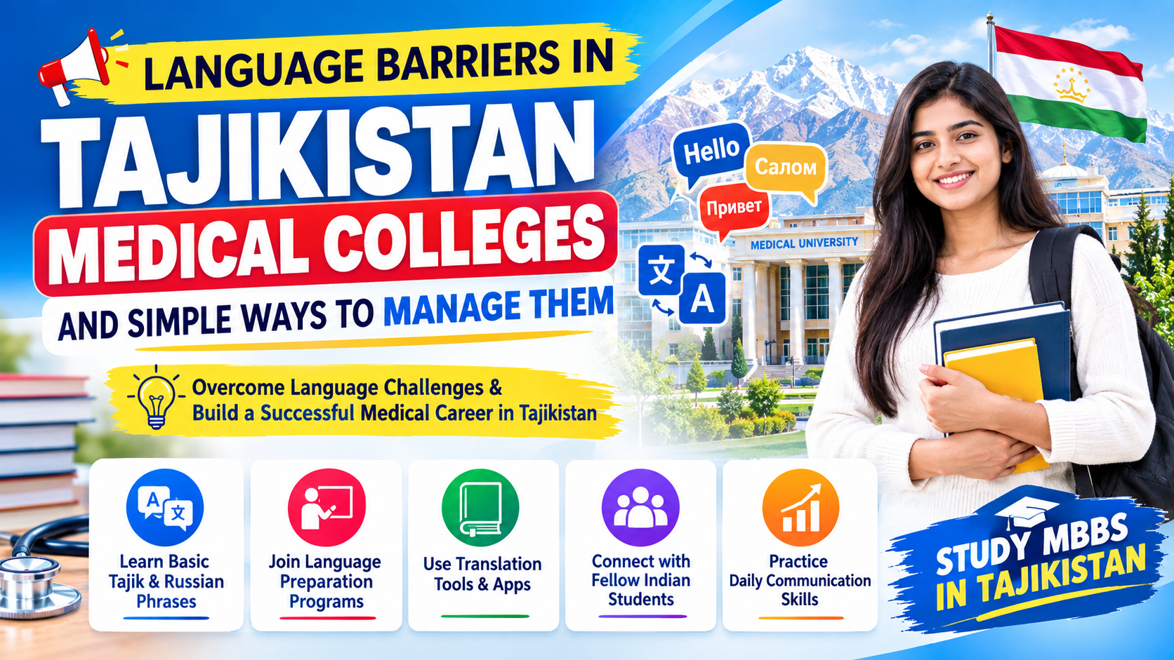Language Barriers in Tajikistan Medical Colleges and Simple Ways to Manage Them