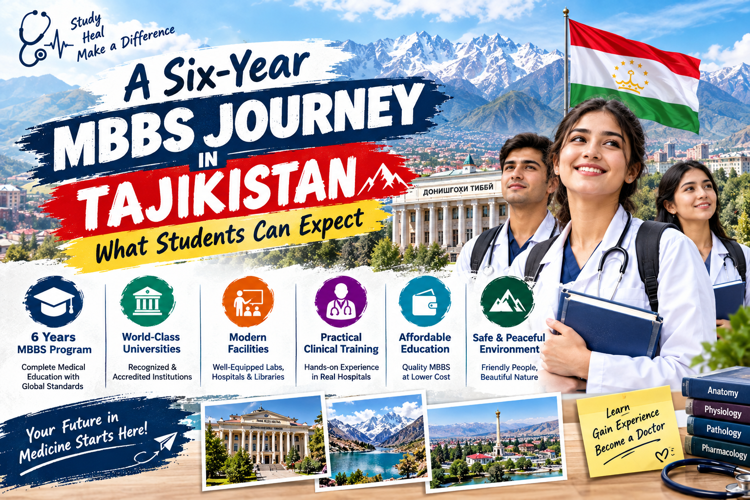 A Six-Year MBBS Journey in Tajikistan: What Students Can Expect